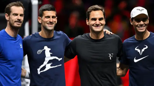 [What Is] Los cuatro grandes del tenis Los tenistas Roger Federer, Novak Djokovic, Rafael Nadal y Andy Murray